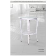 Стол подставка Алекса белый краколет/ золотая подложка