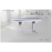 Стол Престиж БР1 беленый дуб.Стол обеденный раскладной.