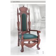 Трон АЛЕКСА из массива дерева. Искусственное старение древесины.